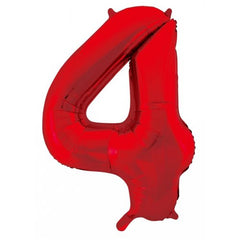 Foil Number 4 - Red (86cm)