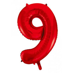 Foil Number 9 - Red (86cm)