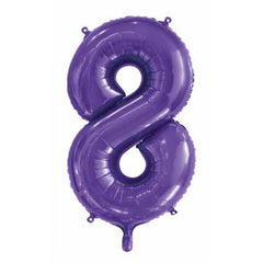 Foil Number 8 - Purple (86cm)