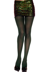 Opaque Tights - Hunter Green (Plus Size)