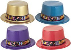 New Year Top Hat (Assorted Colours)