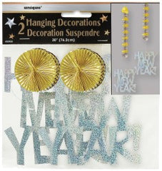 Hanging Happy New Year Decorations (2 pack)