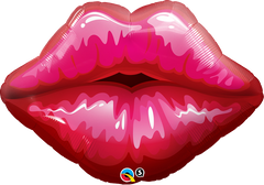 Big Red Kissey Lips Jumbo Foil Balloon - 76cm