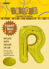 Foil Letter R - Gold (86cm)