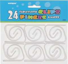 Clear Table Cover Clips (24 pack)