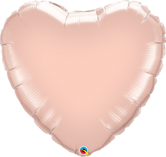 Rose Gold Heart Foil Balloon  - 46cm