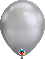 Chrome Latex Balloons 11"/28cm - Silver