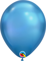 Chrome Latex Balloons 11"/28cm - Blue