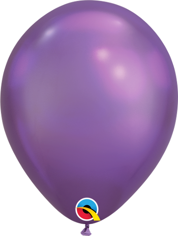 Chrome Latex Balloons 11"/28cm - Purple