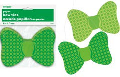 St Pat's Paper Bow Ties (6 pack)