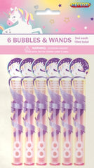 Unicorn Party Bubbles & Wands - (6 pack)