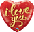 Heart I Love You Gold Script Foil Balloon  - 46cm