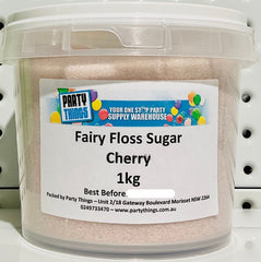 Fairy Floss Sugar - Cherry 1kg