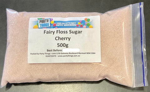 Fairy Floss Sugar - Cherry 500g