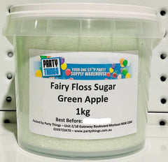 Fairy Floss Sugar - Green Apple 1kg