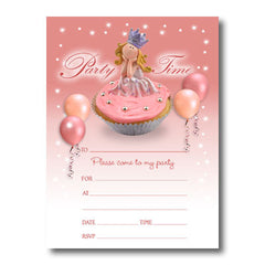Invitation Packs - Princess Cake