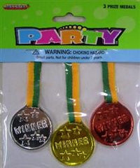 Prize Medals (3 pack)
