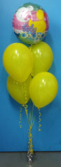 Baby Shower Foil & 4 Standard Balloon Arrangement - Stacked
