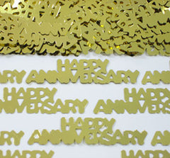 Table Scatters Happy Anniversary - Gold