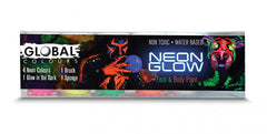 Face & Body Paint Neon Glow Kit (5 pack)