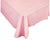 Classic Pink Plastic Table Cover - Rectangle