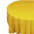 Yellow Plastic Table Cover - Round