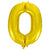 Foil Number 0 - Gold (86cm)