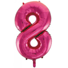 Foil Number 8 - Hot Pink (86cm)