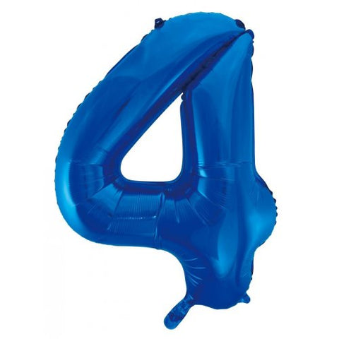 Foil Number 4 - Royal Blue (86cm)