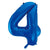 Foil Number 4 - Royal Blue (86cm)