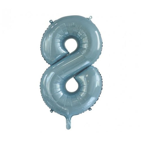 Foil Number 8 - Light Blue (86cm)