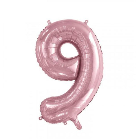Foil Number 9 - Light Pink (86cm)