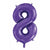 Foil Number 8 - Purple (86cm)