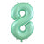 Foil Number 8 - Mint (86cm)