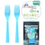 Light Blue Plastic Forks (20 pack)