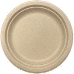 Sugarcane Lunch Plates 180mm Natural - 10 pack