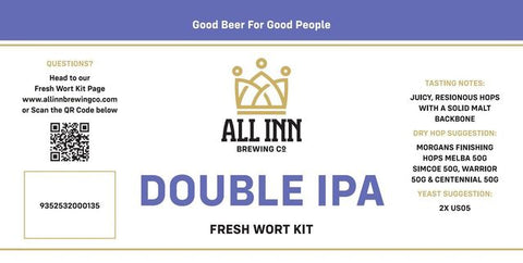 Double IPA - All Inn Brewing Fresh Wort Kit