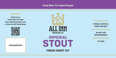 Imperial Stout - All Inn Brewing Fresh Wort Kit