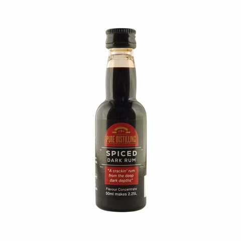 Pure Distilling Spiced Dark Rum Spirit Essence - 50ml