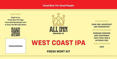 West Coast IPA - All Inn Brewing Fresh Wort Kit