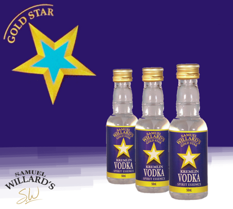 Samuel Willard's Gold Star Kremlin Vodka Spirit Essence - 50ml
