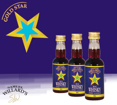 Samuel Willard's Gold Star Rye Whisky Spirit Essence - 50ml