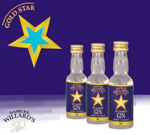 Samuel Willard's Gold Star Saint James Gin Spirit Essence - 50ml