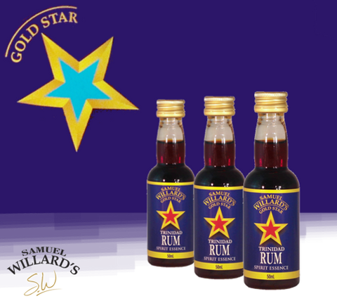 Samuel Willard's Gold Star Trinidad Rum Spirit Essence - 50ml