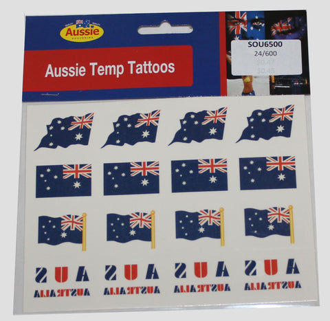 Aussie Temporoary Tattoos (16 pack)