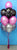 4 Metallic & 6 Print Balloon Arrangement (Pink) - Stacked