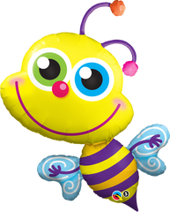 Beaming Bee Jumbo Foil Balloon - 102cm
