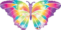 Luminous Butterfly Jumbo Foil Balloon - 106cm