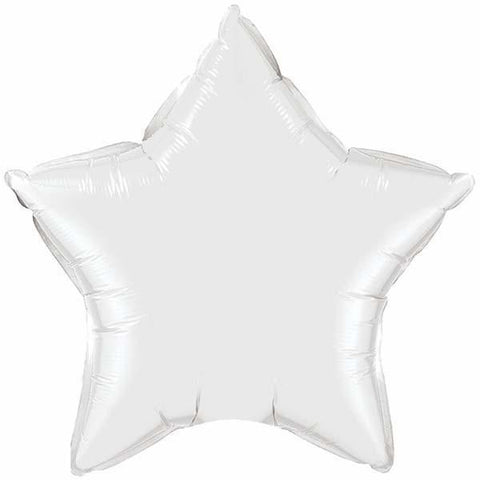 White Star Jumbo Foil Balloon - 91 cm