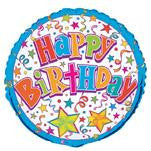 Birthday Star Foil Balloon - 46cm